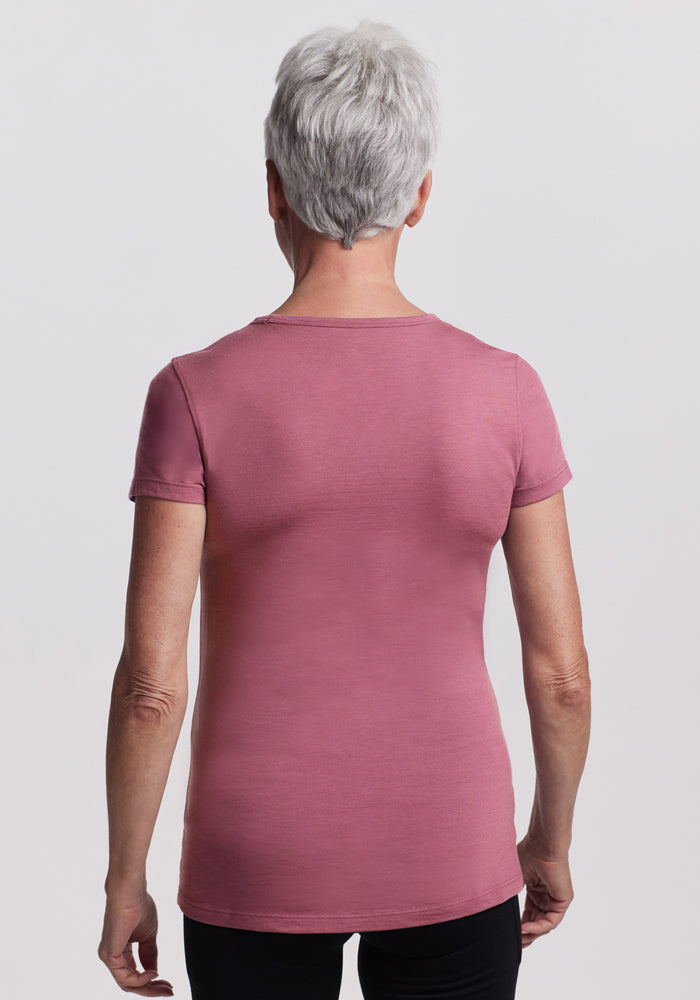 Addie Crew Neck - Powdered Rose