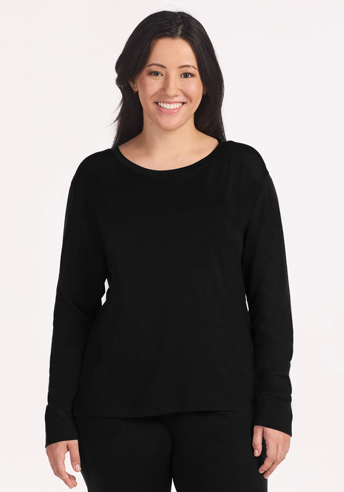 Ashlie Lounge Top • Final Sale Deal! - Black