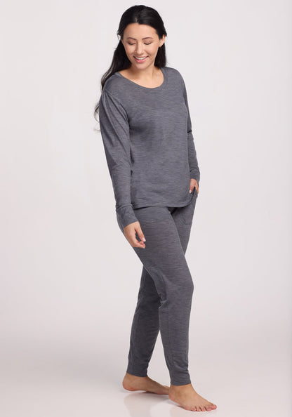 Ashlie Lounge Top • Final Sale Deal! - Graphite Heather