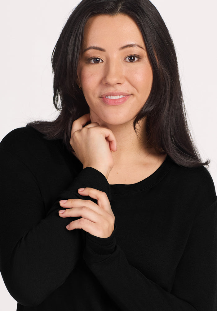 Ashlie Lounge Top • Final Sale Deal! - Black