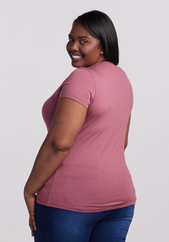 Addie Crew Neck - Powdered Rose