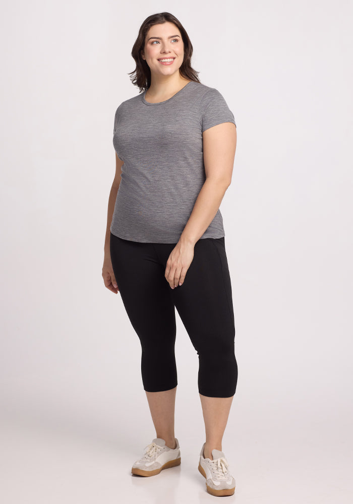 Addie Crew Neck - Graphite Heather