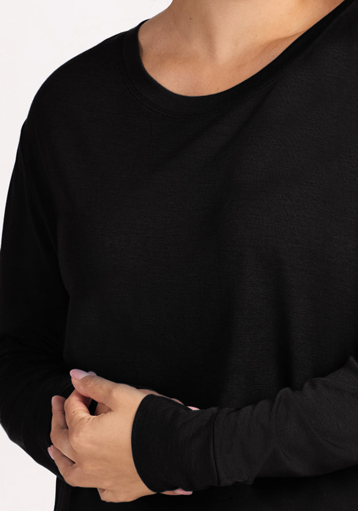 Ashlie Lounge Top • Final Sale Deal! - Black