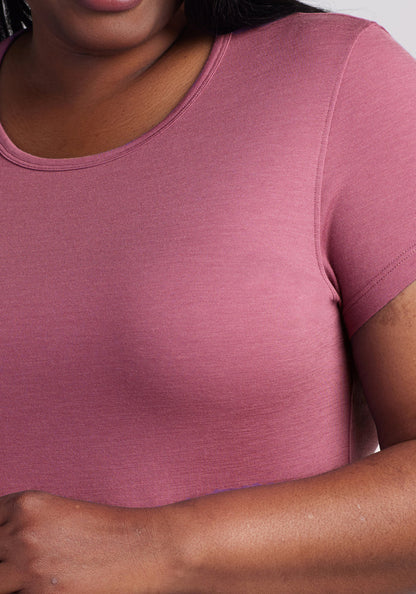 Addie Crew Neck - Powdered Rose