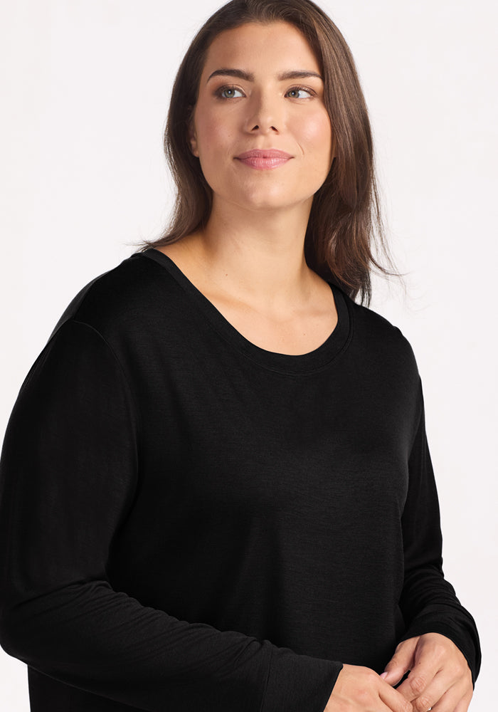 Ashlie Lounge Top • Final Sale Deal! - Black